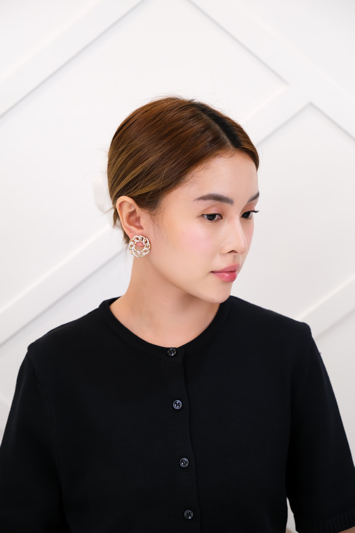 Chain Diamond Earrings