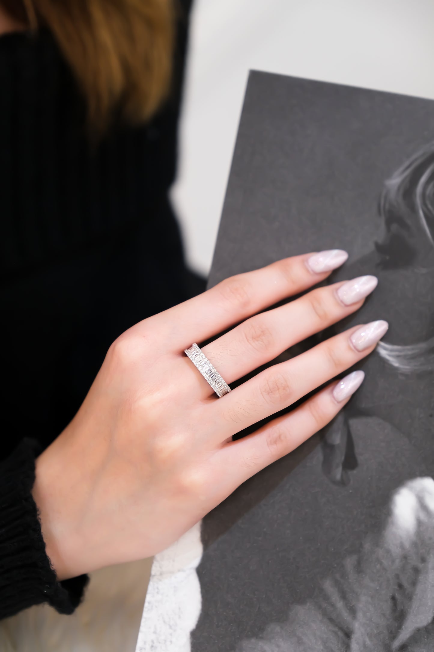 Baguette and Round Diamond Ring