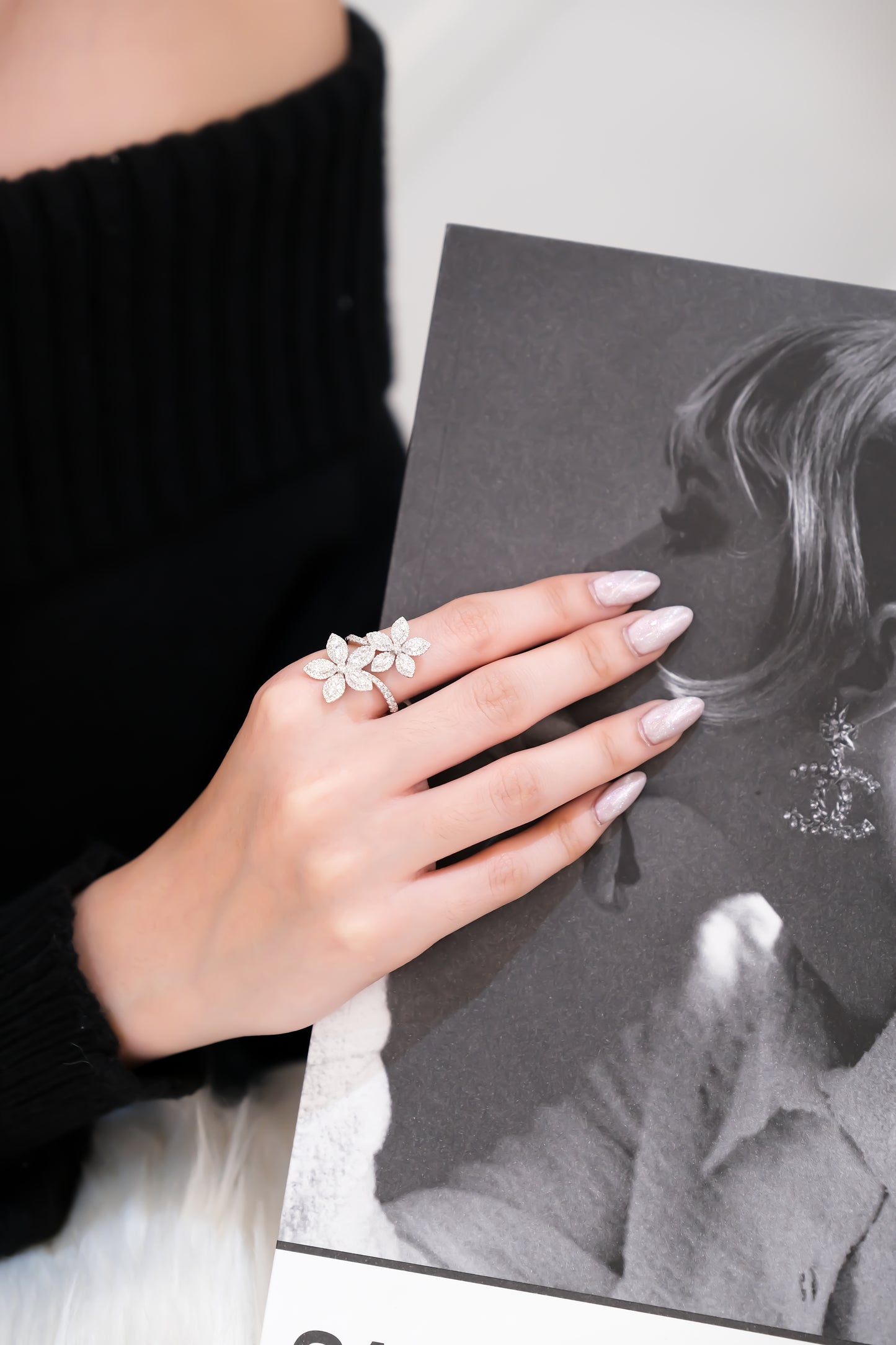 Flower Diamond Ring