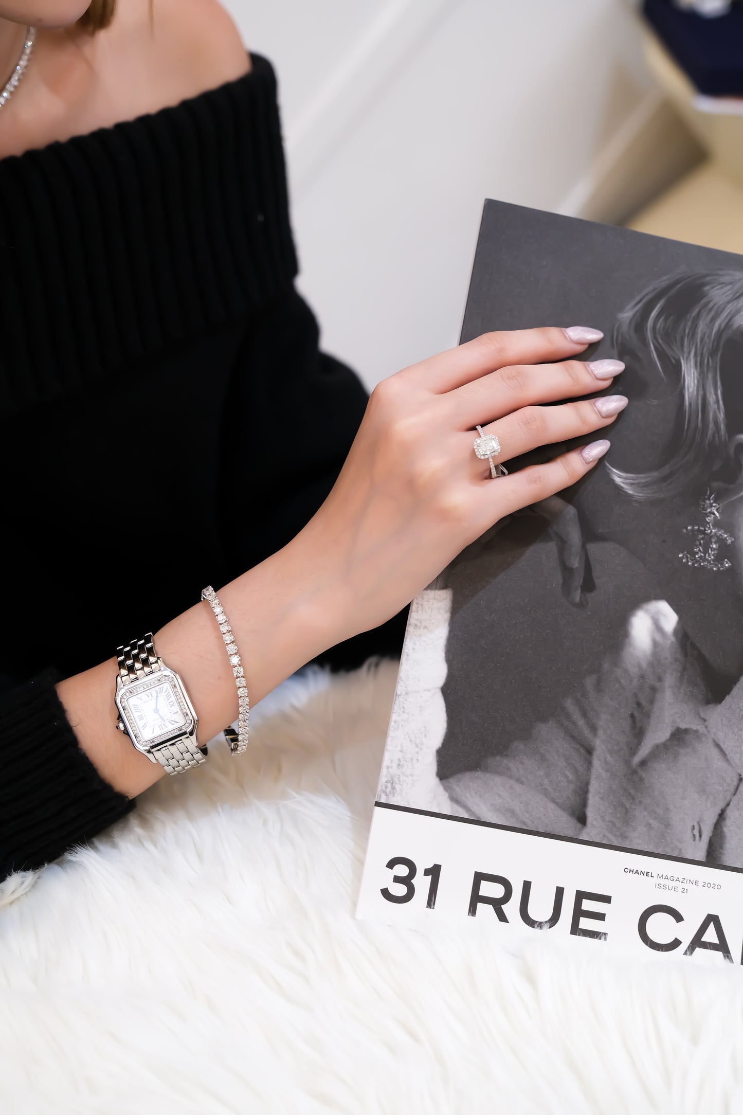 1ct Emerald Cut Diamond Ring w/ GIA