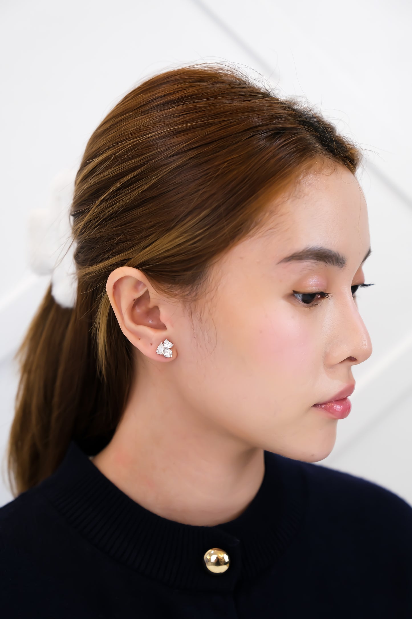 Cluster Multishape Earrings w/ GIA