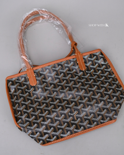 Goyard Mini Anjou Black/Tan