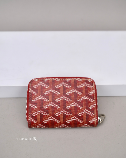 Goyard Matignon Zippy Cardcase Red