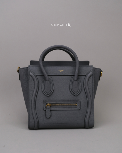 Celine Nano Luggage Gray