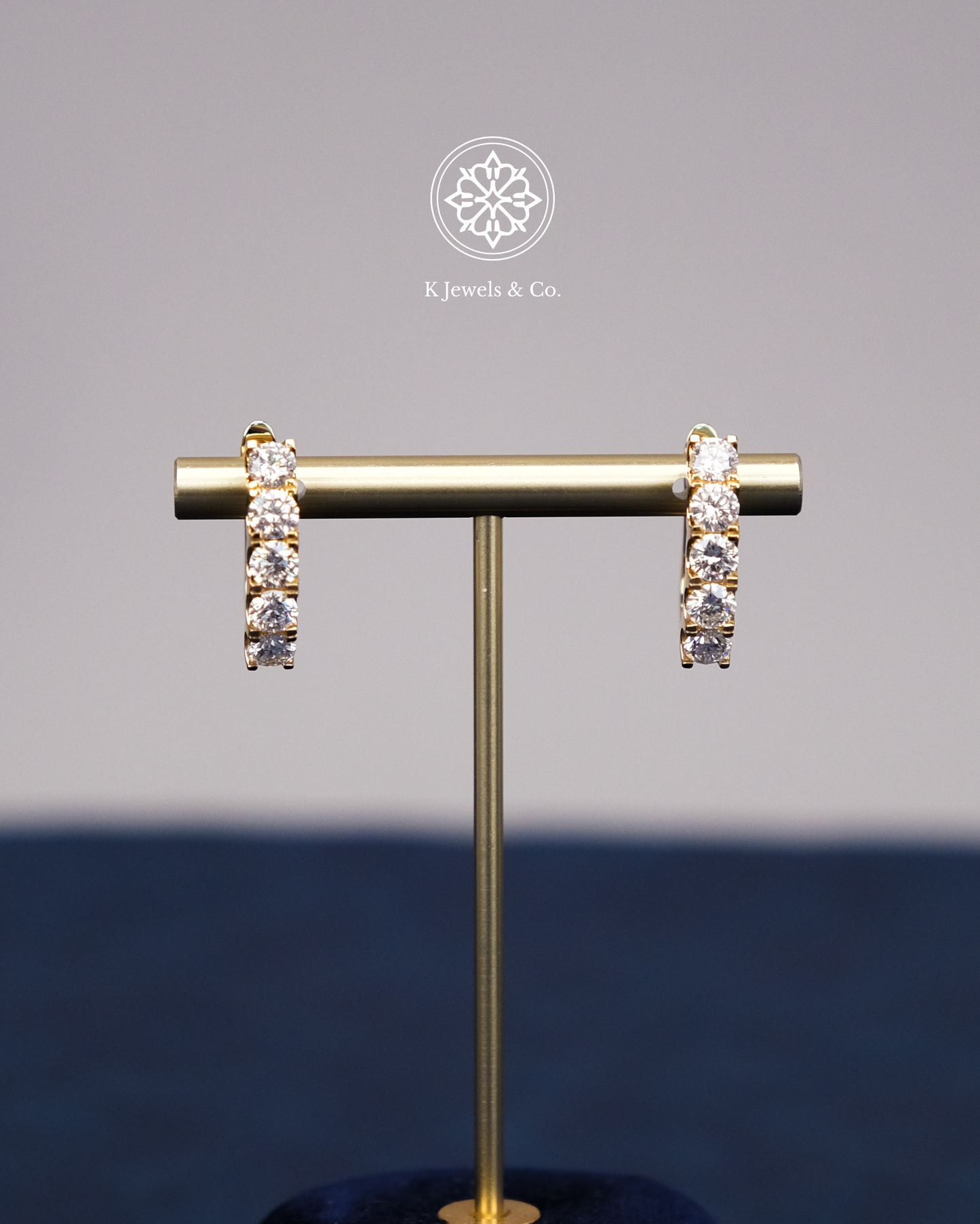 Diamond Loop Earrings