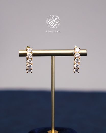 Diamond Loop Earrings