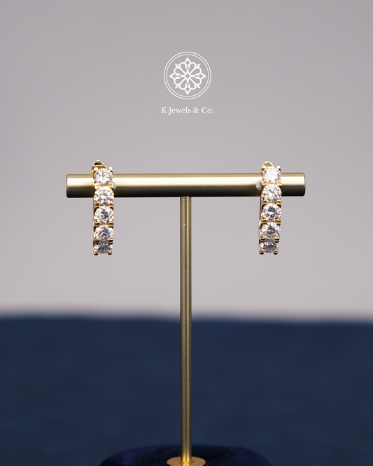 Diamond Loop Earrings