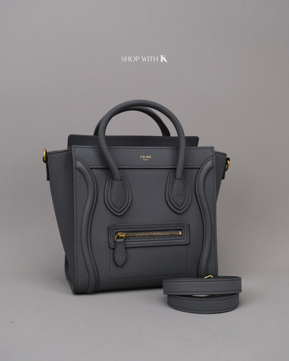 Celine Nano Luggage Gray