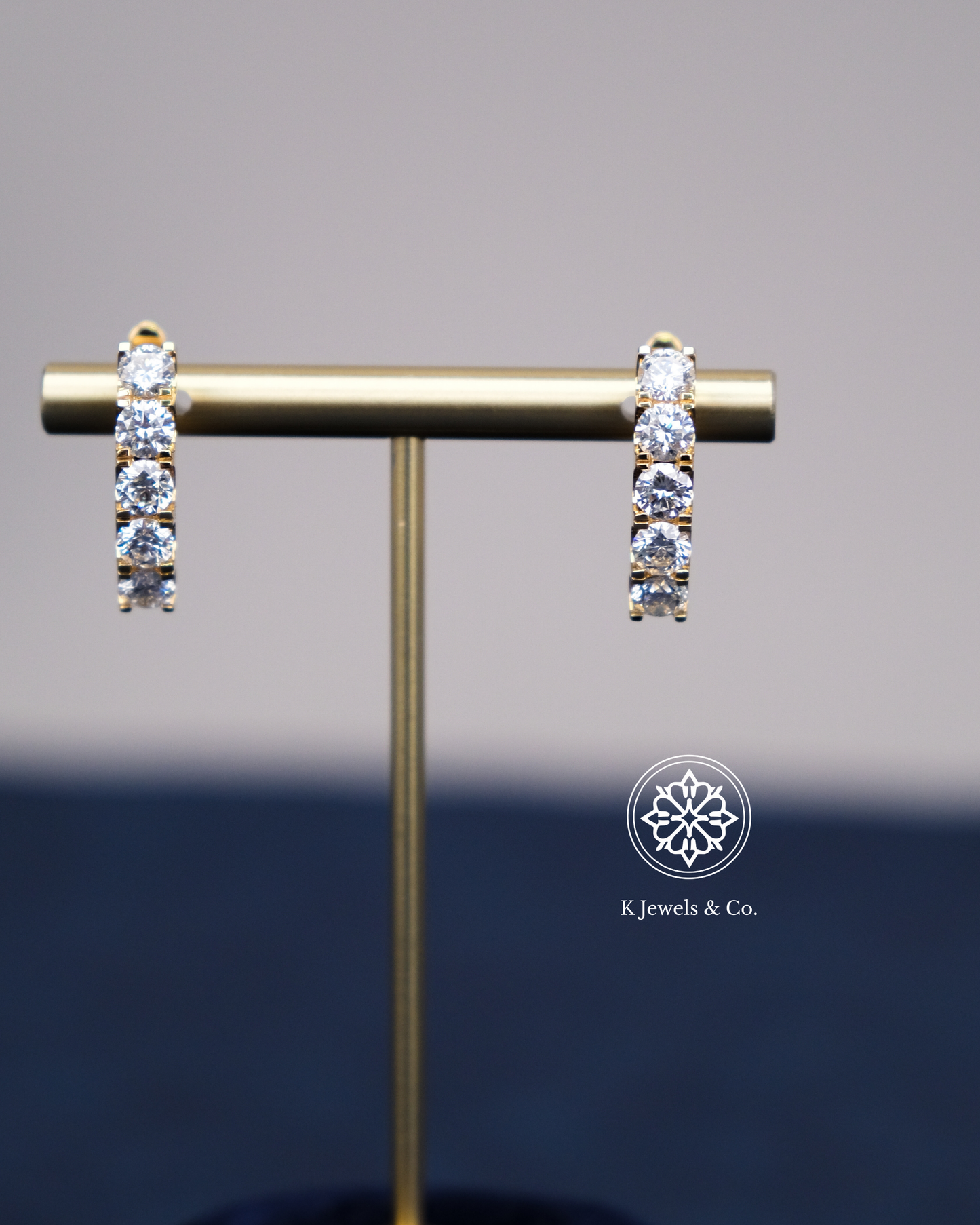 Diamond Loop Earrings