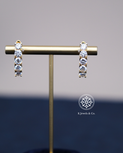 Diamond Loop Earrings