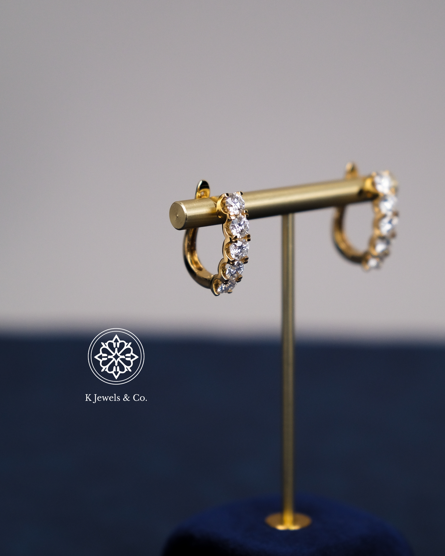 Diamond Loop Earrings