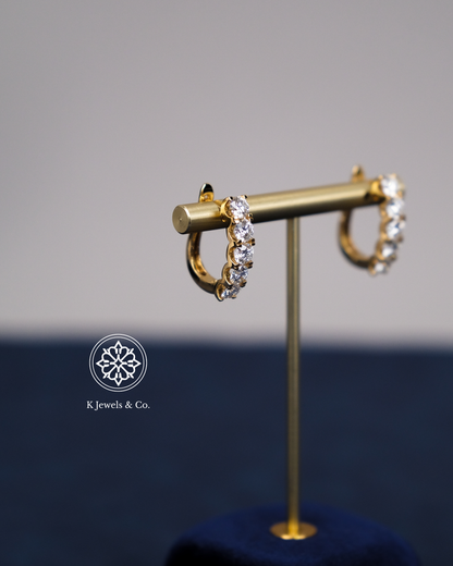 Diamond Loop Earrings