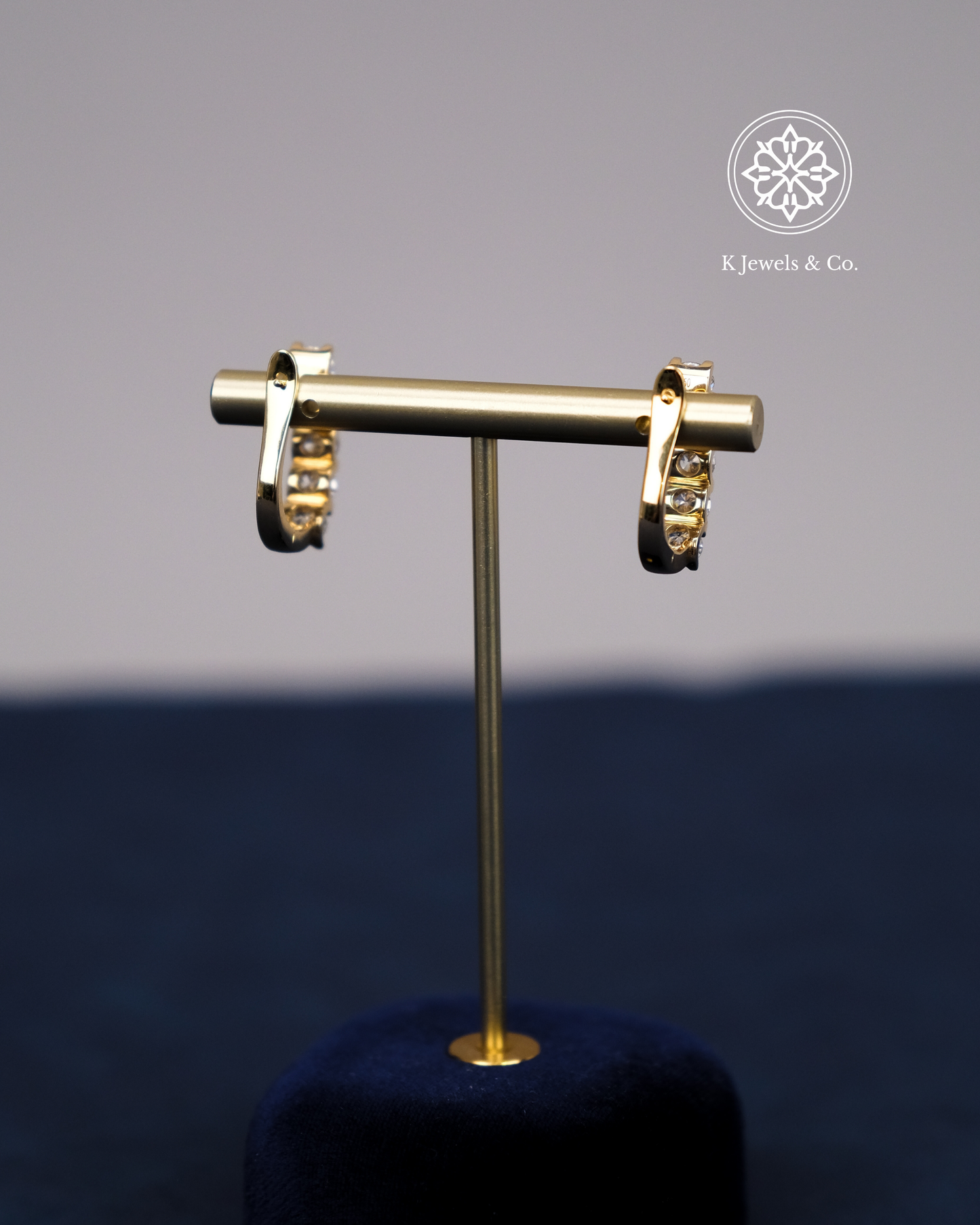 Diamond Loop Earrings