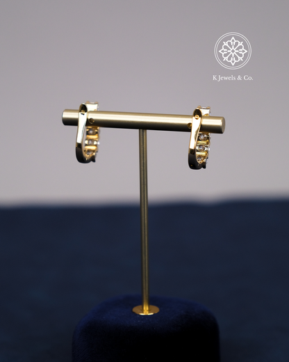 Diamond Loop Earrings