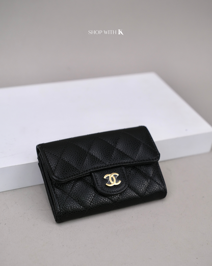 Chanel Classic Small Flap Cardcase Black GHW