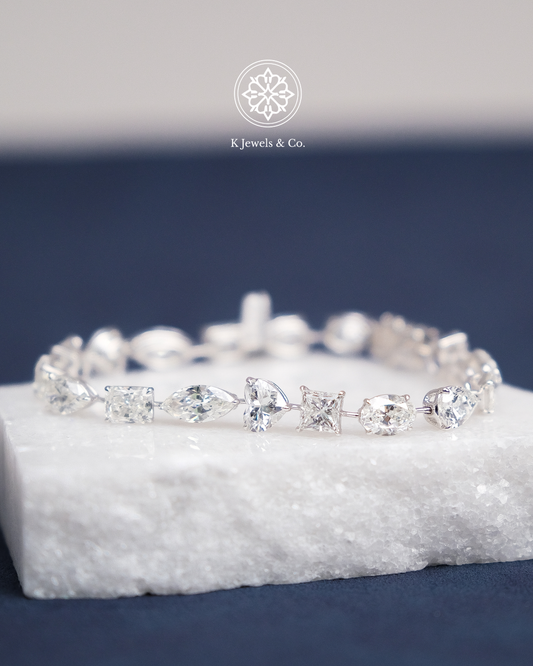 Multishape Diamond Bracelet w/ GIA