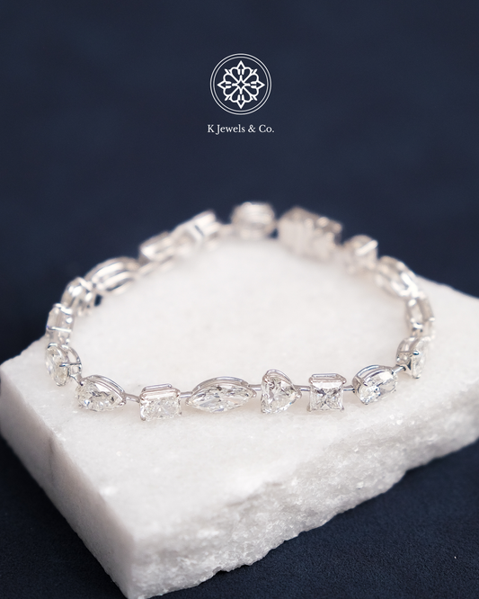 Multishape Diamond Bracelet w/ GIA