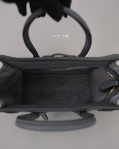Celine Nano Luggage Gray