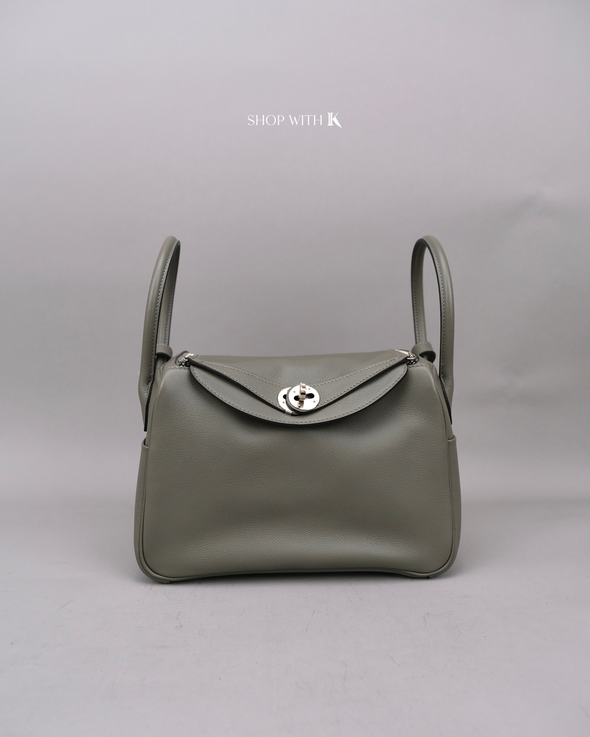 Hermes Lindy 26 Gris Misty PHW