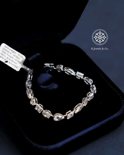 Multishape Diamond Bracelet w/ GIA