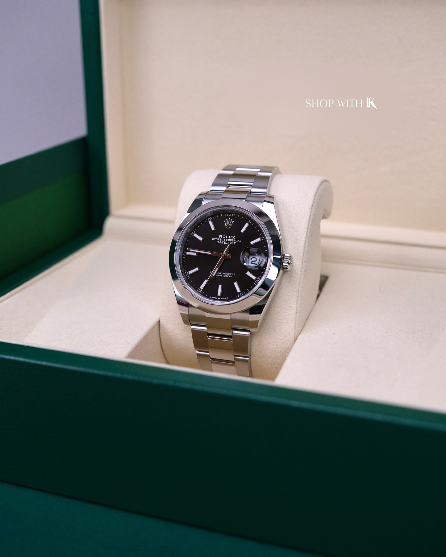 Rolex Datejust Oyster Perpetual Black Dial - 41mm