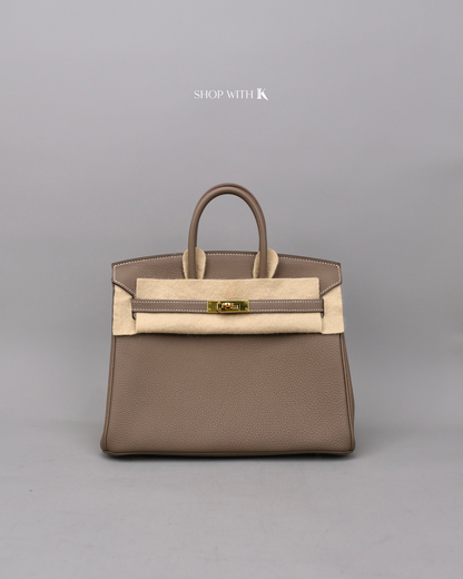 Hermes Birkin 25 Etoupe GHW