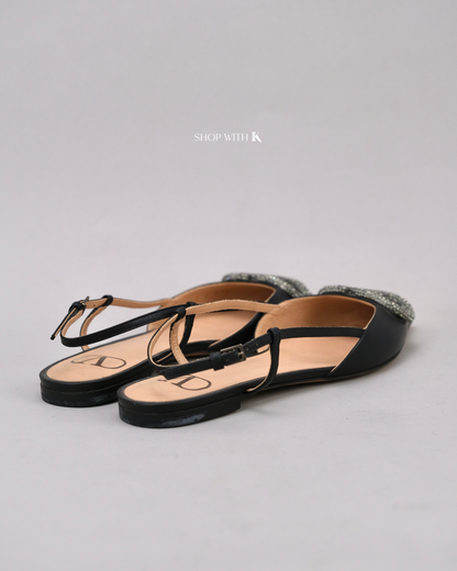 Valentino Black Slingback