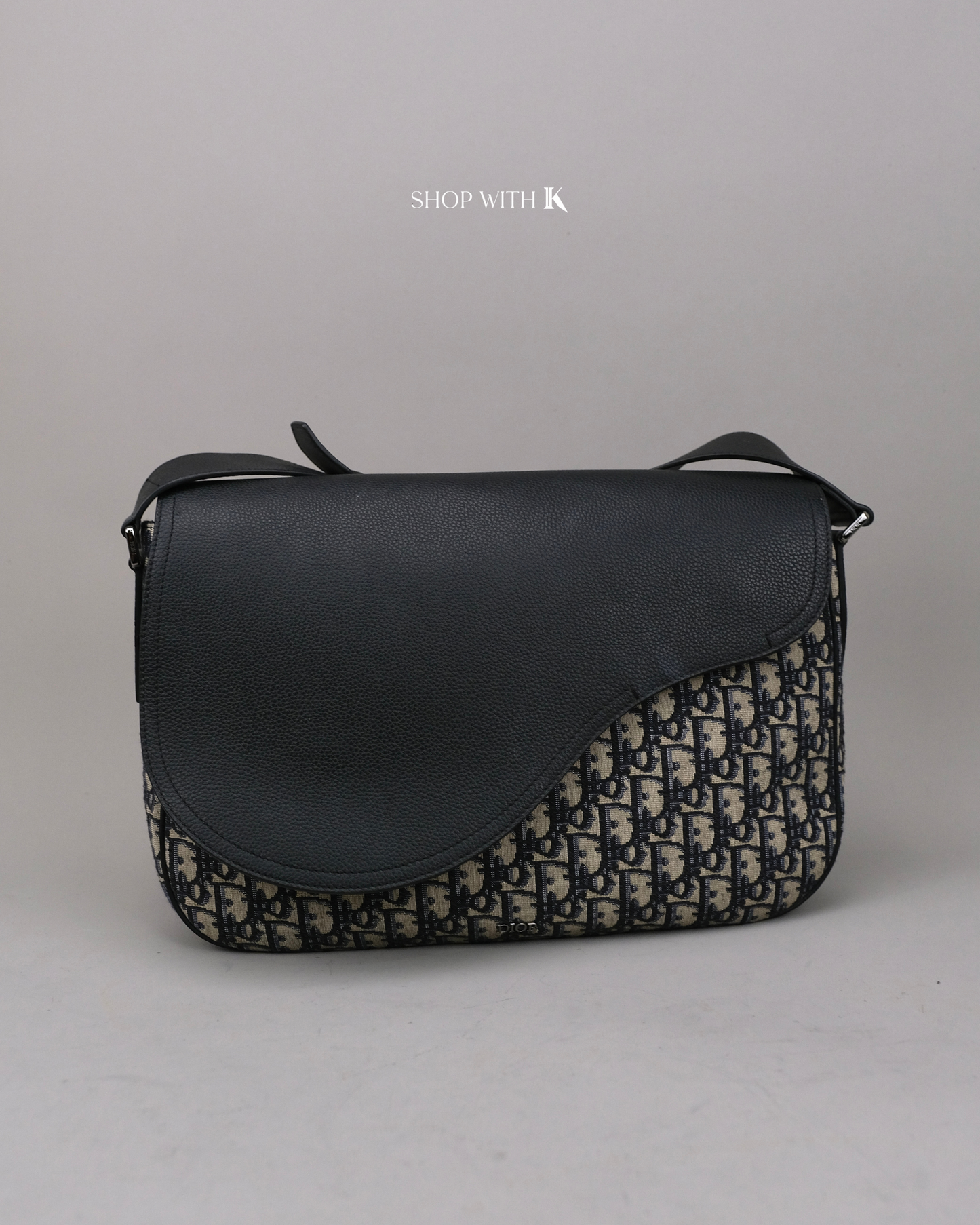 Dior Monogram Saddle Messenger Black