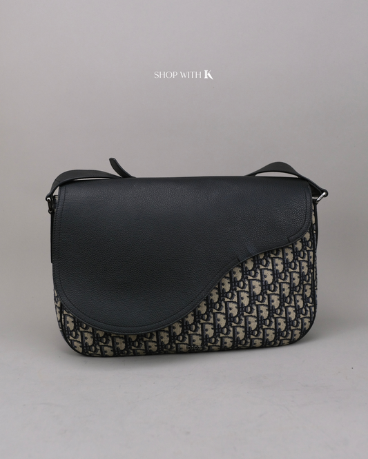 Dior Monogram Saddle Messenger Black