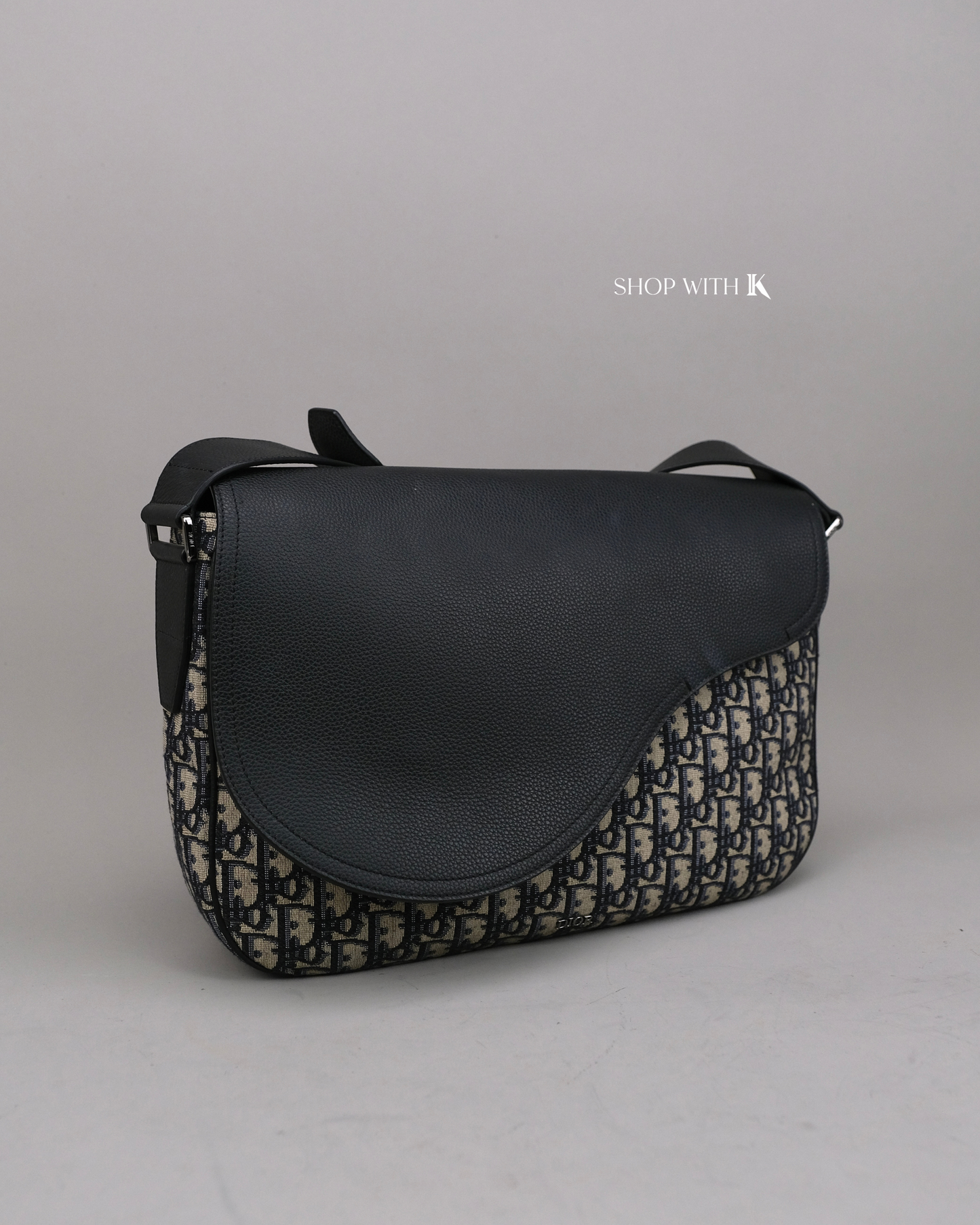 Dior Monogram Saddle Messenger Black