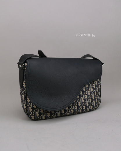 Dior Monogram Saddle Messenger Black