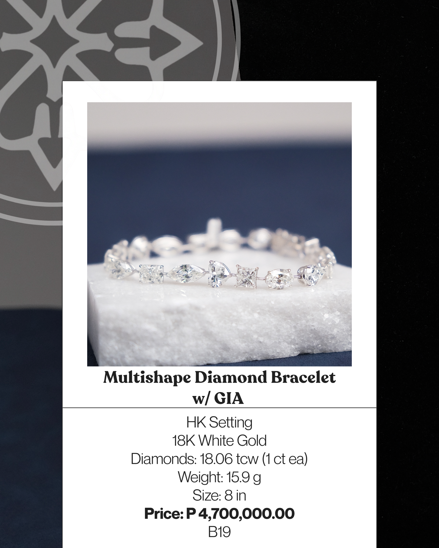 Multishape Diamond Bracelet w/ GIA