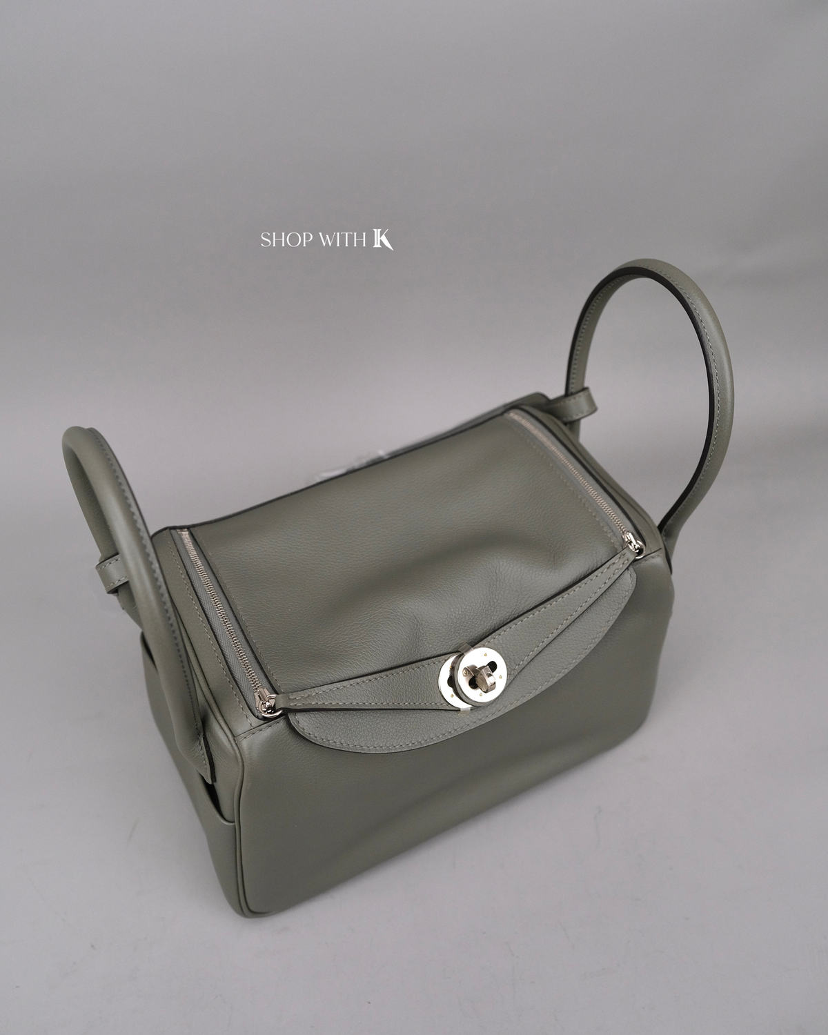 Hermes Lindy 26 Gris Misty PHW
