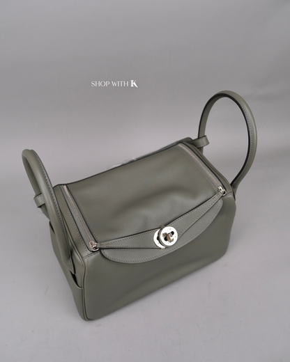 Hermes Lindy 26 Gris Misty PHW