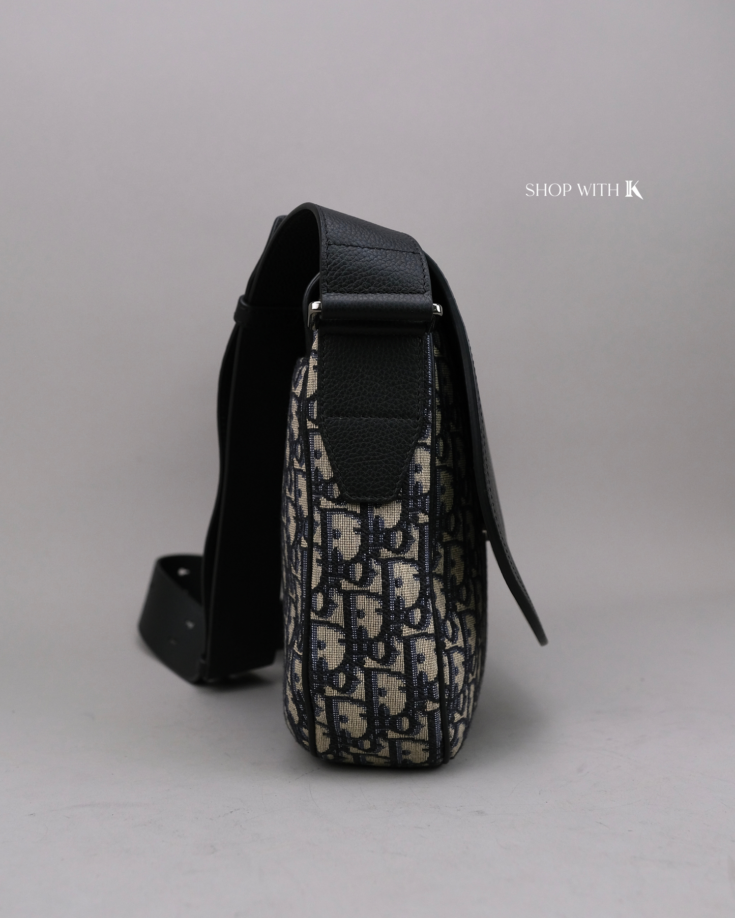 Dior Monogram Saddle Messenger Black