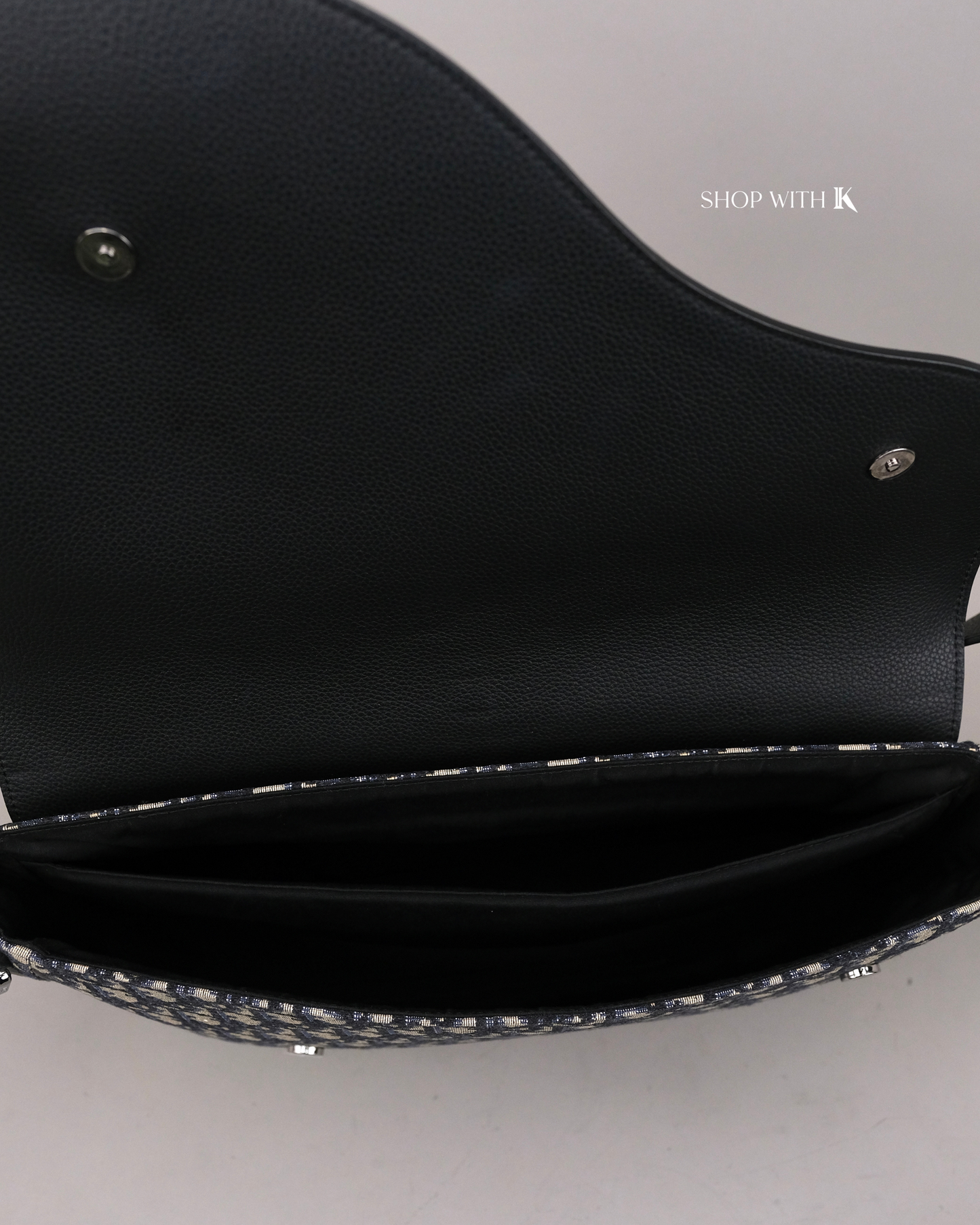 Dior Monogram Saddle Messenger Black