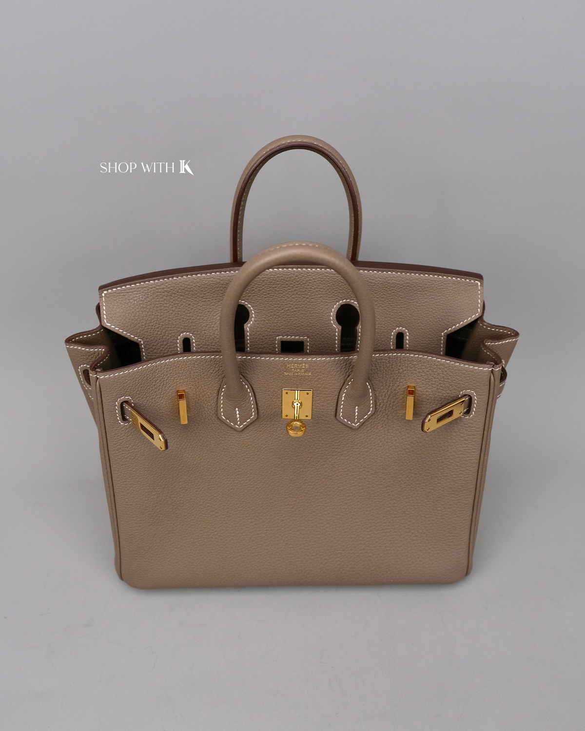 Hermes Birkin 25 Etoupe GHW