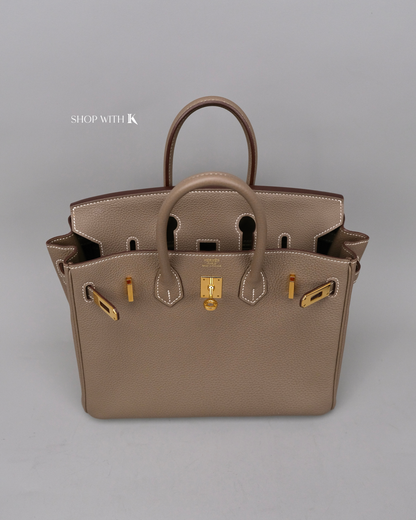 Hermes Birkin 25 Etoupe GHW