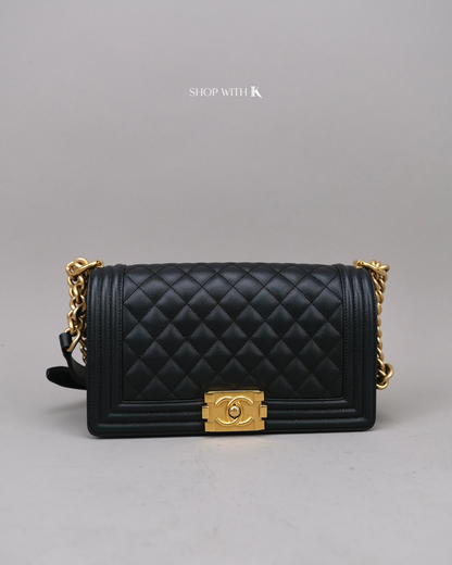 Chanel Leboy Black GHW