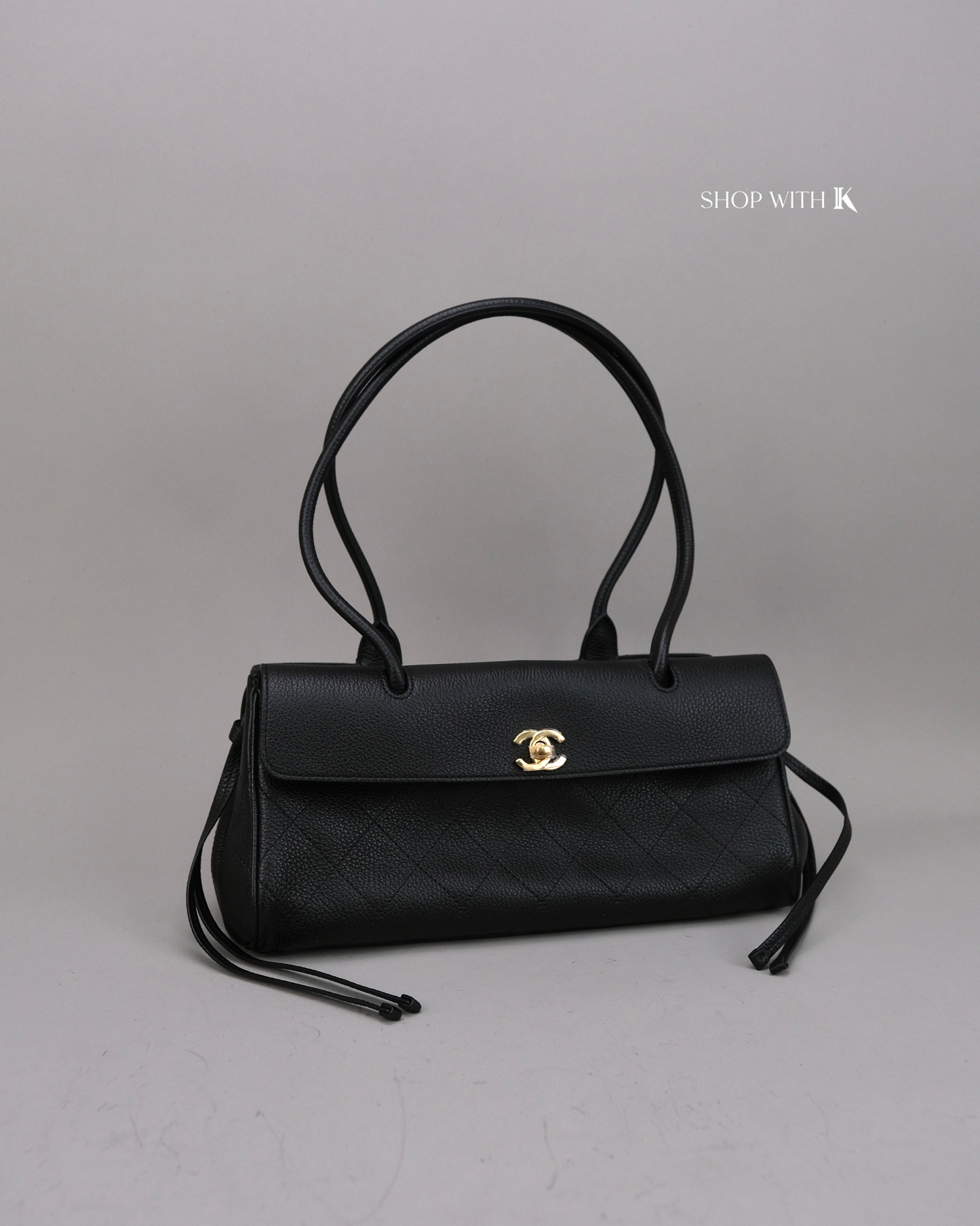 Chanel Eastwest Shopping Tote Black
