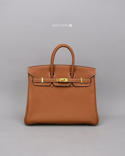 Hermes Birkin 25 Gold GHW