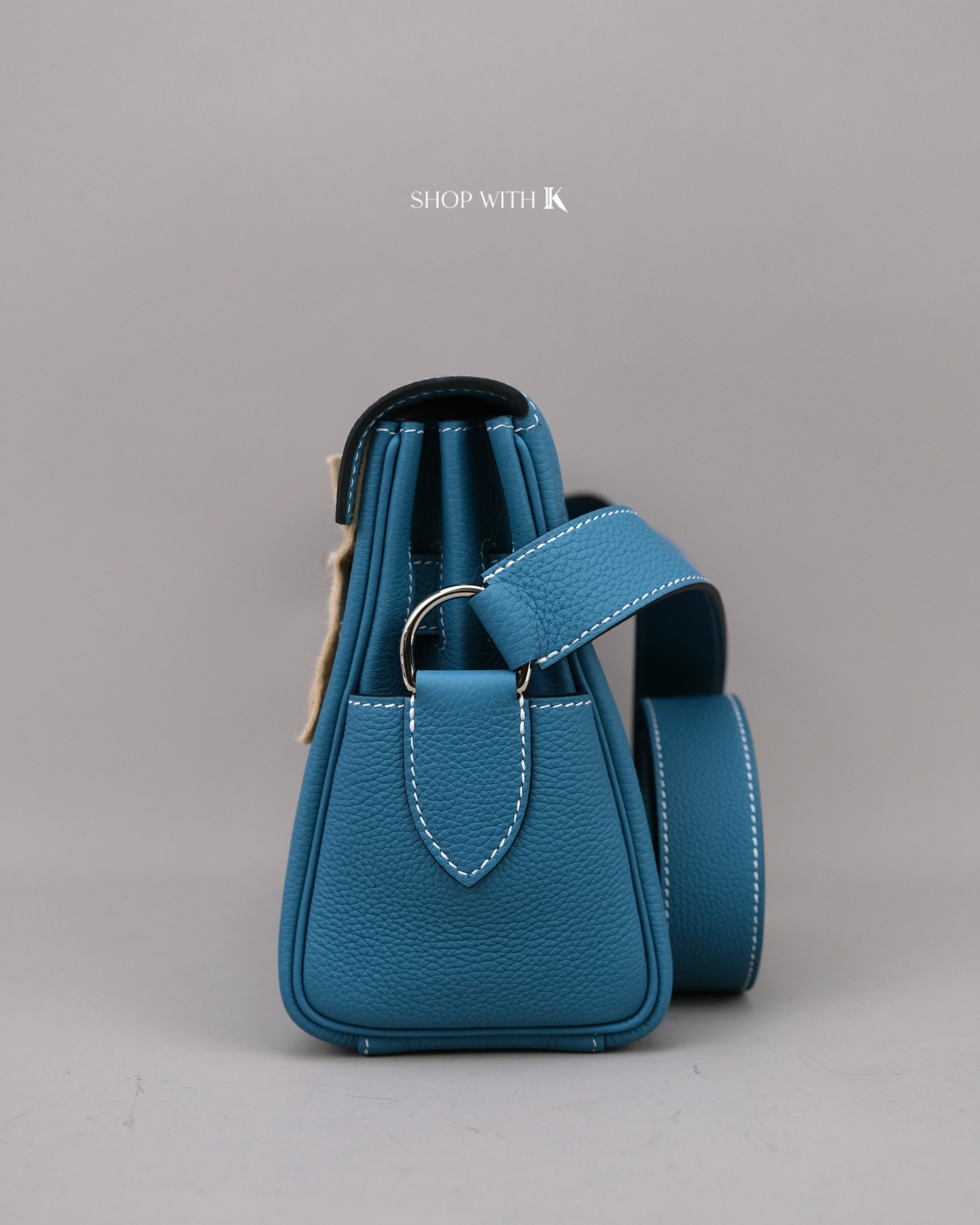 Hermes Kelly Messenger PM Bleu Jeans PHW