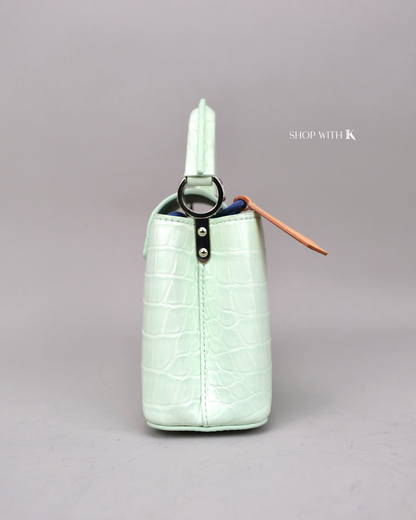 Louis Vuitton Mini Capucine Crocodile Mint Green