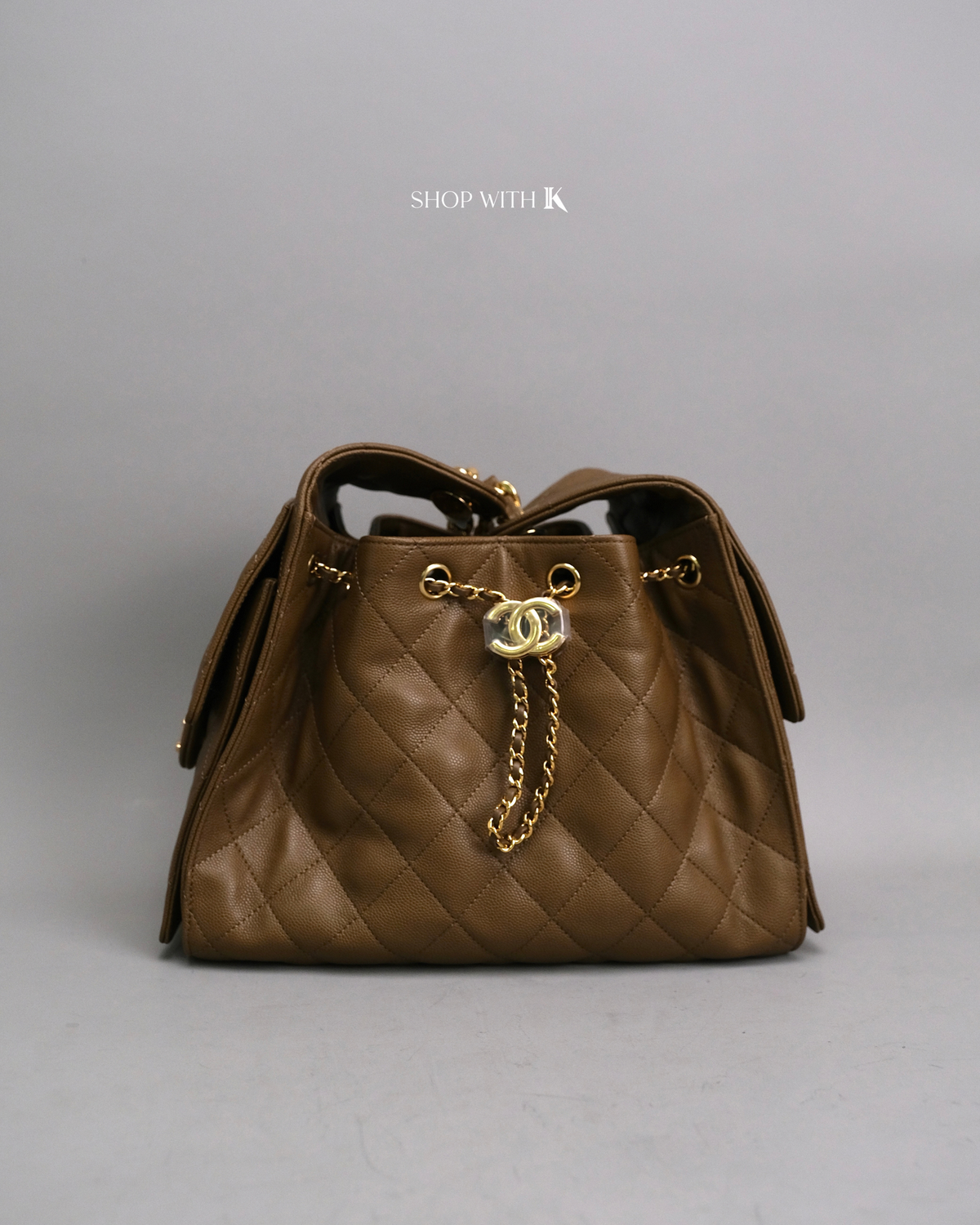Chanel 25 Small Brown GHW