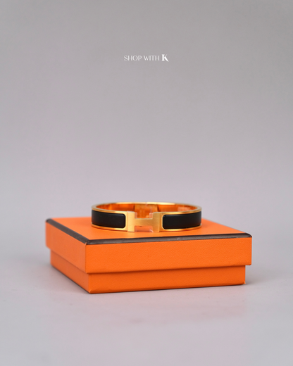 Hermes Narrow Clic H Matte Black GHW