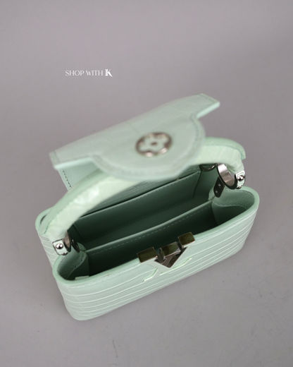 Louis Vuitton Mini Capucine Crocodile Mint Green
