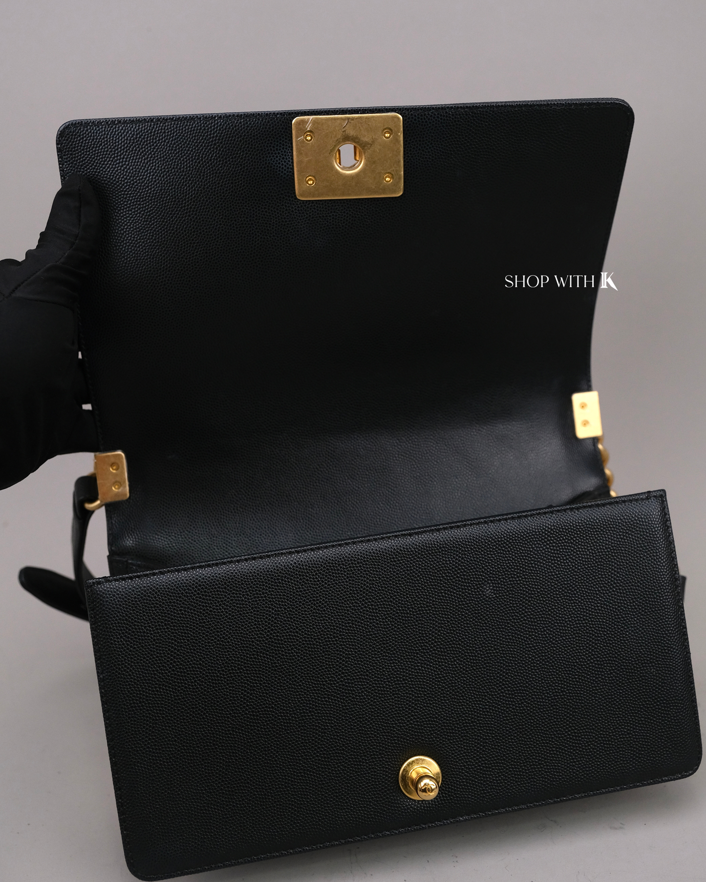 Chanel Leboy Black GHW