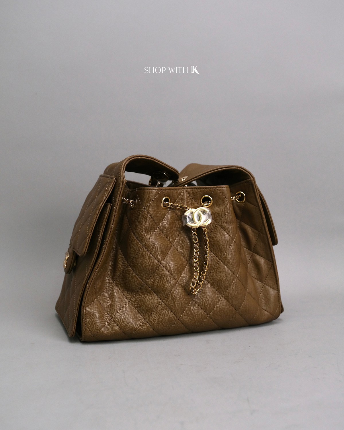 Chanel 25 Small Brown GHW