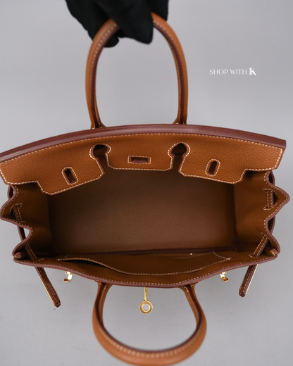 Hermes Birkin 25 Gold GHW