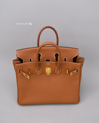 Hermes Birkin 25 Gold GHW